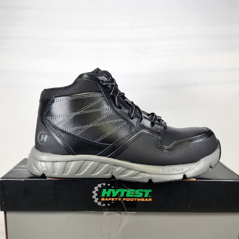 Hytest Annex Mid Ath Nano Toe Work Boot Mens Size 9 Black Safety SD 10 K12320